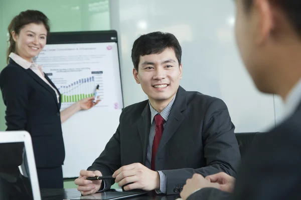 Business people having meeting — Stock Photo, Image