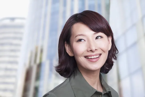 Mujer sonriendo — Foto de Stock