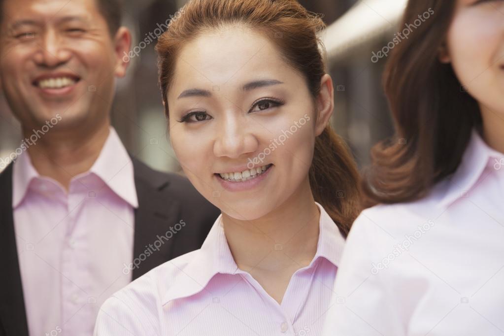 Well-dressed people in a row — Stock Photo © XiXinXing #36349071 Well-dressed people in a row