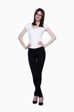 Kendinden emin kadın.