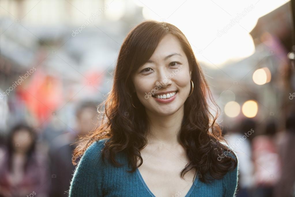 Smiling Woman In Houhai