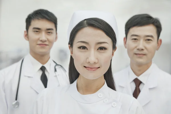 Two Doctors and Nurse — Stock Photo, Image