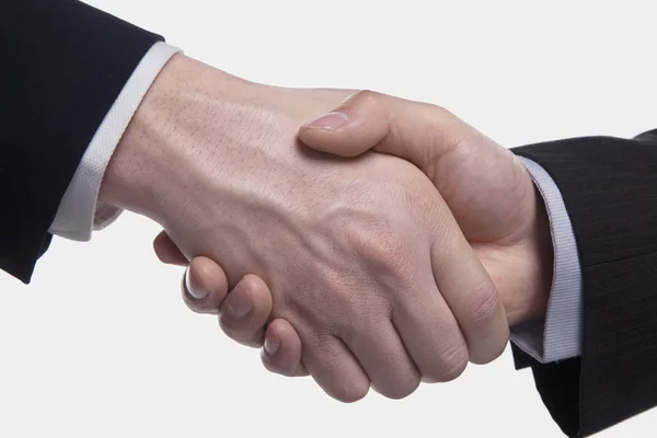 Két üzletember kezet fog. — Stock Fotó