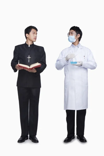 Präst och forskare — Stockfoto