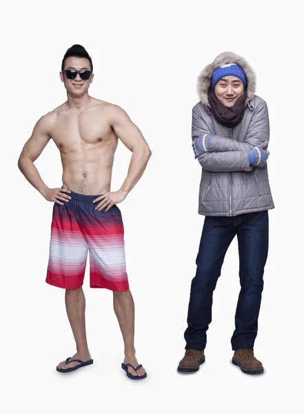 Summer and winter — Stock Photo, Image