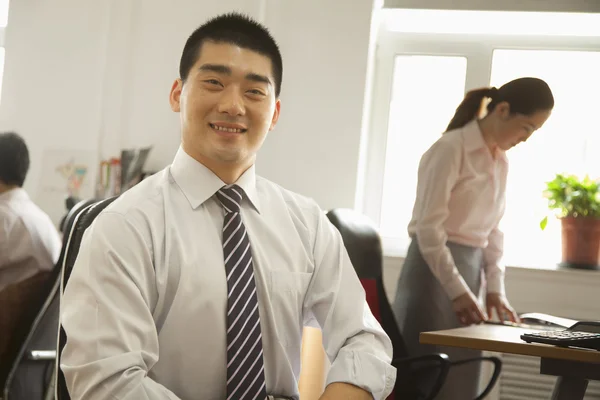 Office worker seating — Stock Photo, Image