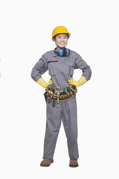 Female construction worker — Stock Photo, Image