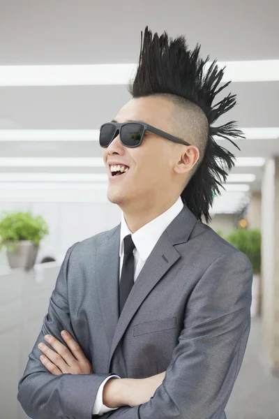 Well-dressed young man with Mohawk — Stock Photo, Image