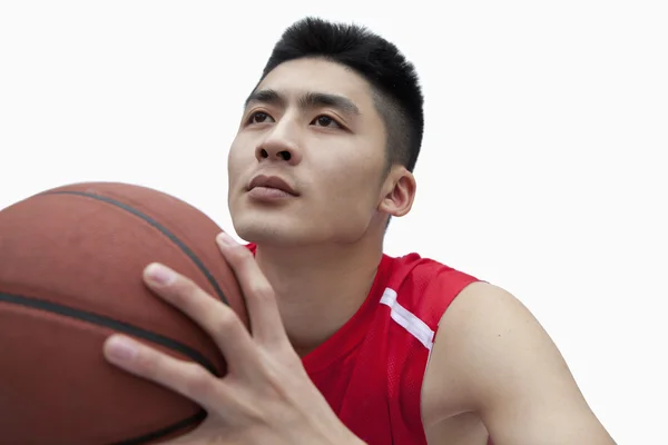 Basketball Player Lining Up His Shot — Stock Photo, Image