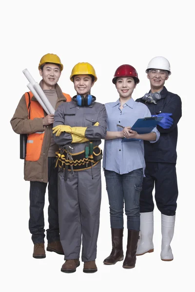 Pracownicy budowlani — Zdjęcie stockowe