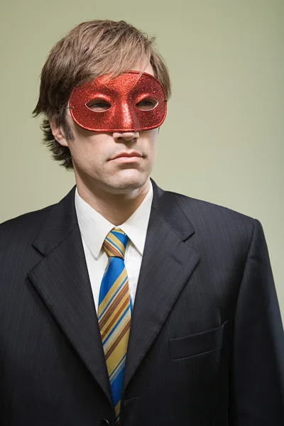 Worker wearing mask Stock Photo
