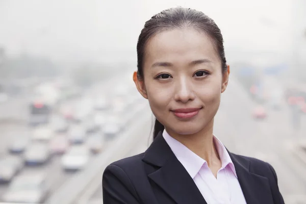 Businesswoman Looking at Camera — Stock Photo, Image