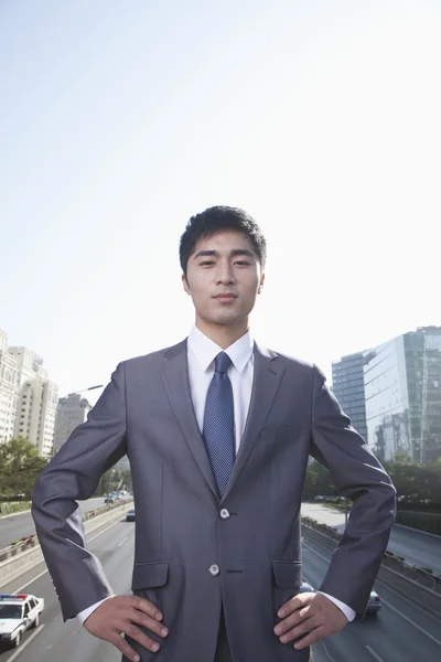 Businessman Looking at Camera — Stock Photo, Image