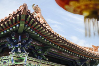 Roof of the pagoda clipart