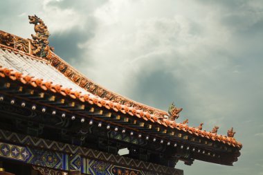 Roof of the pagoda, Chinese architecture clipart