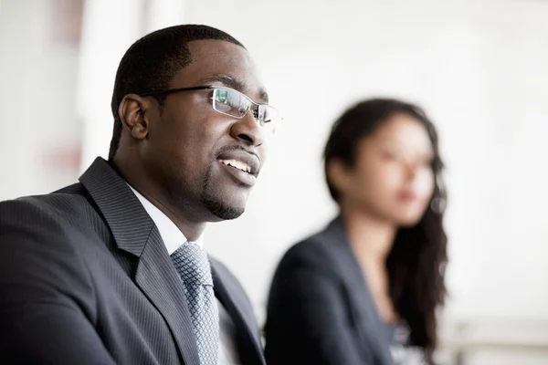 Businessman at a business meeting — Stock Photo, Image