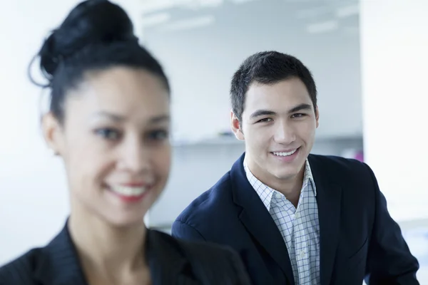 Business people smiling — Stock Photo, Image