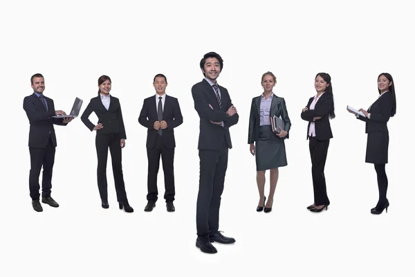 Business people in a row — Stock Photo, Image