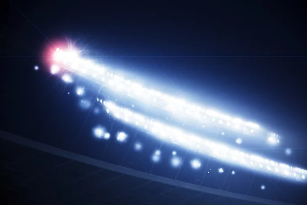 Stadyum ışıkları parlama ile — Stok fotoğraf
