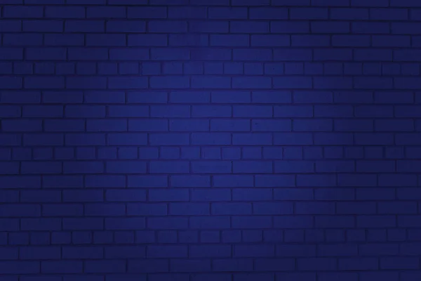 Foto Una Pared Ladrillo Retro Pintado Azul — Foto de Stock