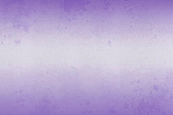 柔らかいグラデーションとペイントスプラッターと素敵な紫色の水彩の背景 — ストック写真