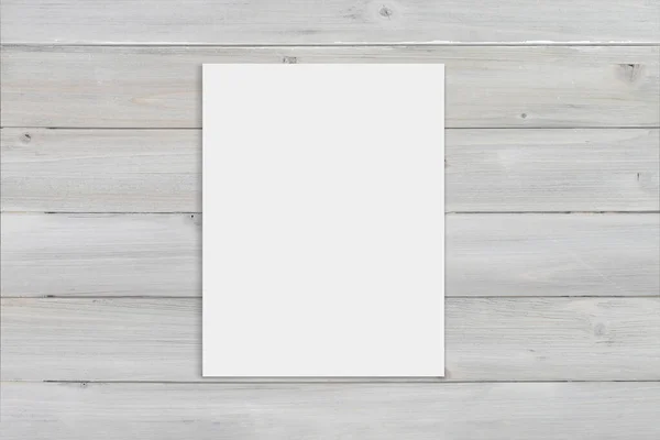 5X11 Blank Art Print Relaxing Atop Gray Wooden Background Includes — Foto de Stock