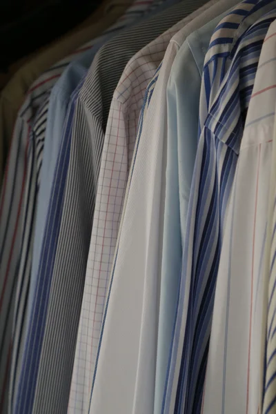 Businessman's hanging shirts — Stock Photo, Image