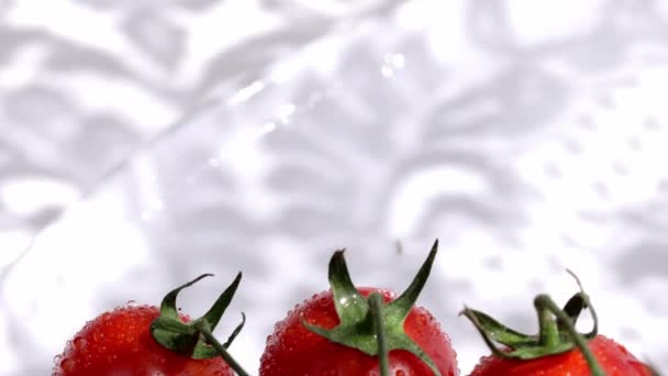 Closeup Cherry Tomatoes High Quality Footage — Video Stock