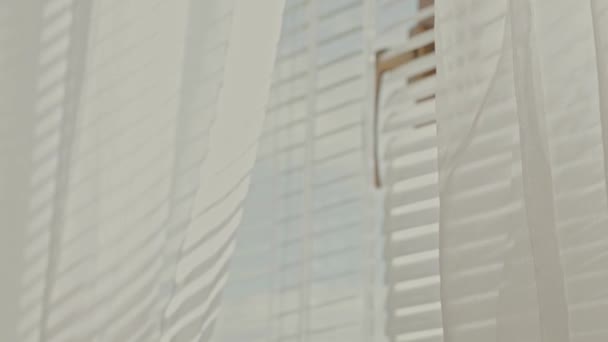 Біла Прозора Ворожнеча Вікні Високоякісні Кадри — стокове відео
