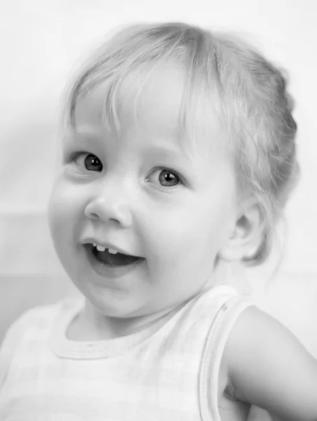 Retrato infantil en técnica de clave alta —  Fotos de Stock