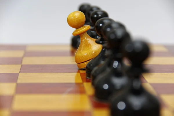 Chess figures on the board — Stock Photo, Image