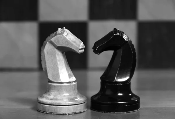 Chess figures on the board — Stock Photo, Image