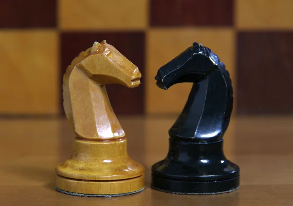 Chess figures on the board — Stock Photo, Image