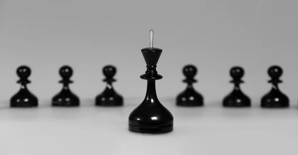 Chess figures on the board — Stock Photo, Image