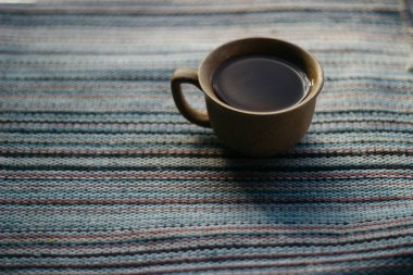 mug of coffee, tea on the background