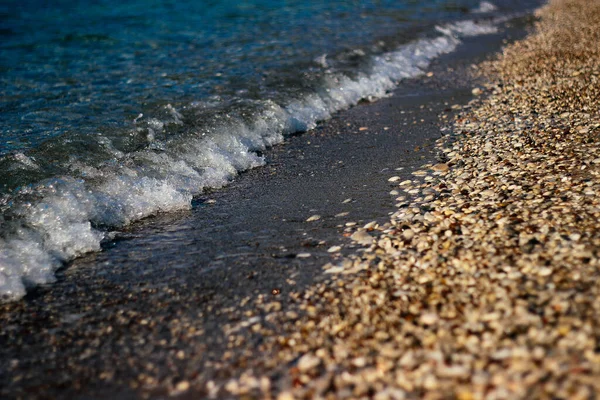 Sea Coast Beach Seashore Crystal Clear Sea Wate — Fotografia de Stock