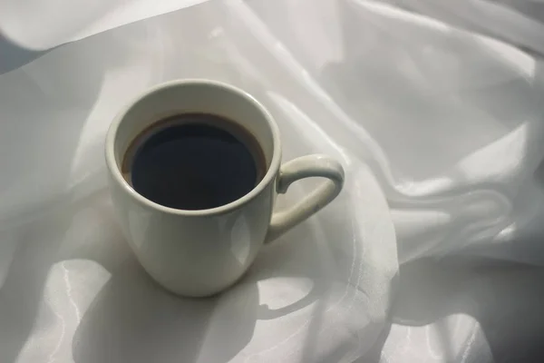 Una Taza Café Por Mañana Café Expreso Papilla Café Sobre — Foto de Stock