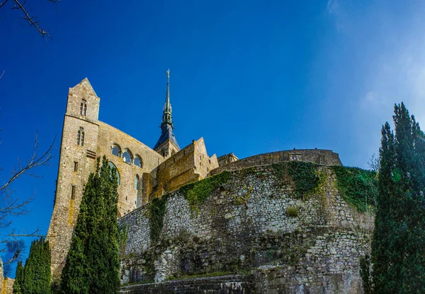 Mont Saint Michel Regionen Normandie Frankrike Fotografering Plats Frankrike Normandie — Stockfoto