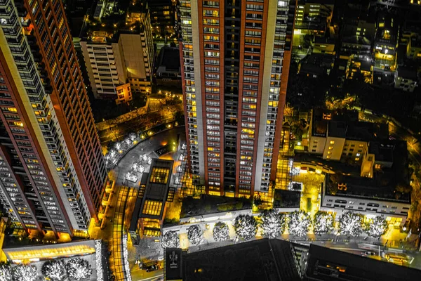 Nattutsikt Över Tokyo Centrala Tokyo Fotografering Plats Tokyo Storstadsområde — Stockfoto