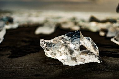 Yorkels Aur Roon Buzul Gölü Buzu. Çekim Konumu: İzlanda