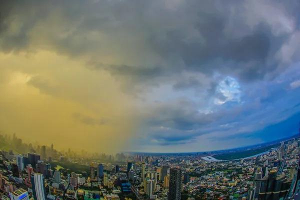 Bangkok City Avvolta Urla Luogo Delle Riprese Bangkok Thailandia — Foto Stock