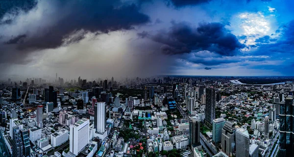 Bangkok City Avvolta Urla Luogo Delle Riprese Bangkok Thailandia — Foto Stock