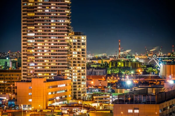 Night View Yokohama Minato Mirai Shooting Location Yokohama City Kanagawa — Stock Photo, Image