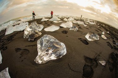Yorkels Aur Roon Buzul Gölü Buzu. Çekim Konumu: İzlanda