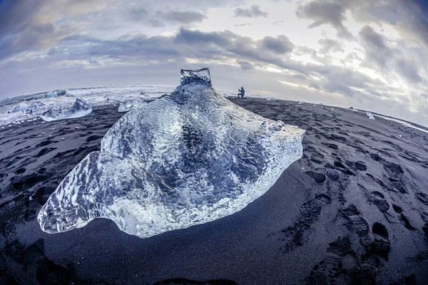 ヨークルズ ローン氷河湖氷 撮影場所 アイスランド — ストック写真