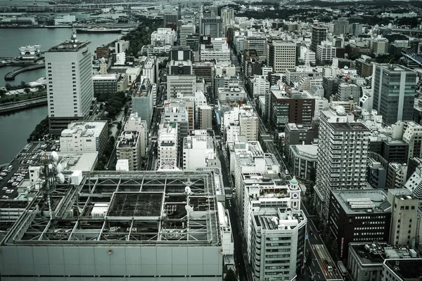Ansichten Vom Turm Yokohama Kitakagaku Monochrom Drehort Yokohama Stadt Kanagawa — Stockfoto