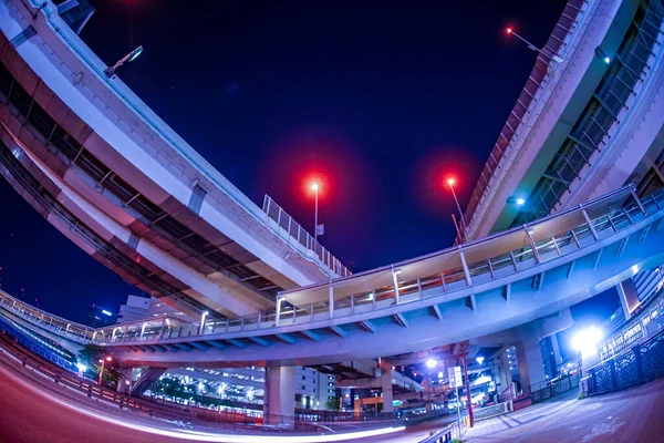 Тротуарный Мост Столичное Шоссе Место Стрельбы Префектура Йокогама Город Канагава — стоковое фото