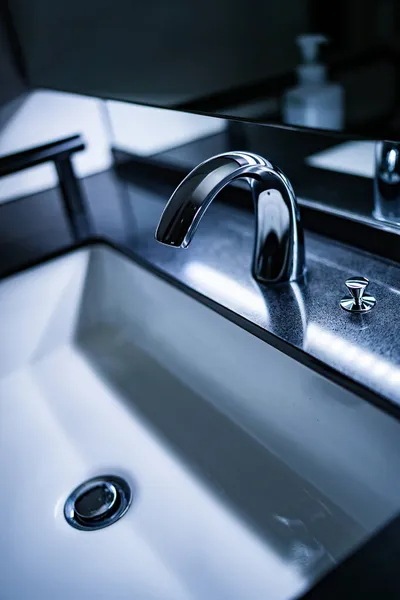 Faucet Sink Luxury Hotel Shooting Location Tokyo Metropolitan Area — Stock Photo, Image