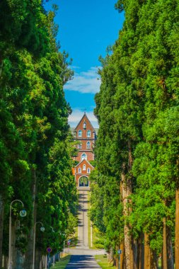 Trapist manastırı ve Suginami ahşap işi. Çekim Konumu: Hokkaido