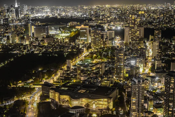 Vista Nocturna Del Centro Tokio Tokio Ubicación Del Disparo Zona —  Fotos de Stock